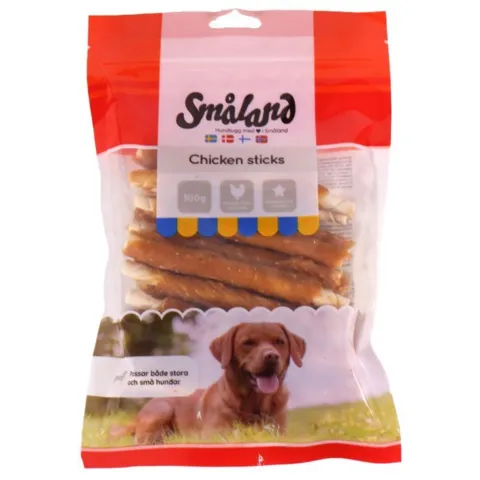 Småland Chicken Sticks 300g tyggepinde med kylling til hund