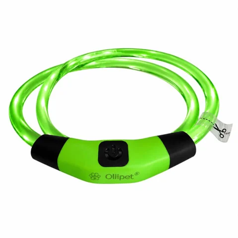 Ollipet LED NeonRing | Sikkerhedshalsbånd OneSize