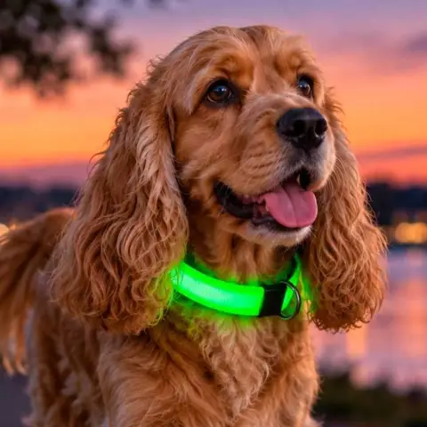 Ollipet LED NeonStyle | Sikkerhedshalsbånd