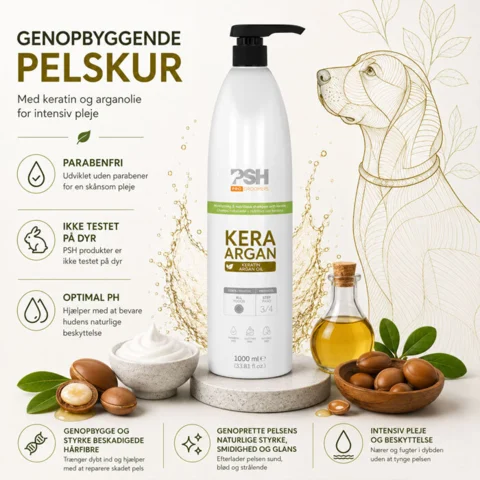 PSH Kera Argan pelsmaske med keratin og arganolie til hunde