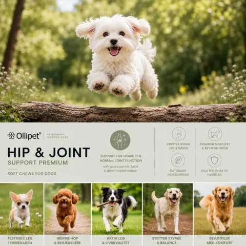 Ollipet Hip & Joint Support Premium - Til alle hunderacer!