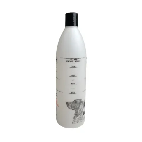 PSH Mixing Shampoo Bottle 1L blandeflaske med måleskala til opblanding af hundeshampoo.