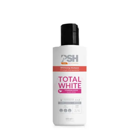 PSH Total White Shampoo til vask og pleje af lys hundepels