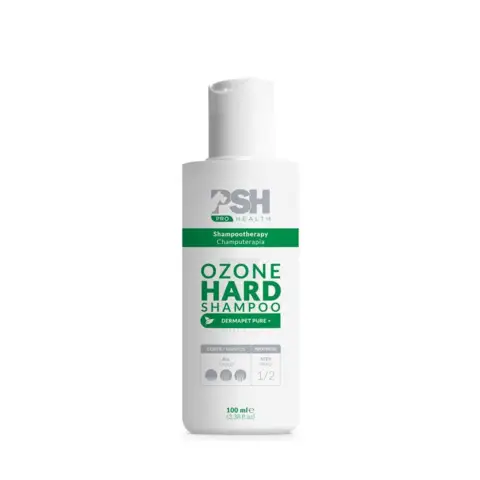 PSH Ozone Hard Shampoo 100 ml plejende shampoo til hunde og katte