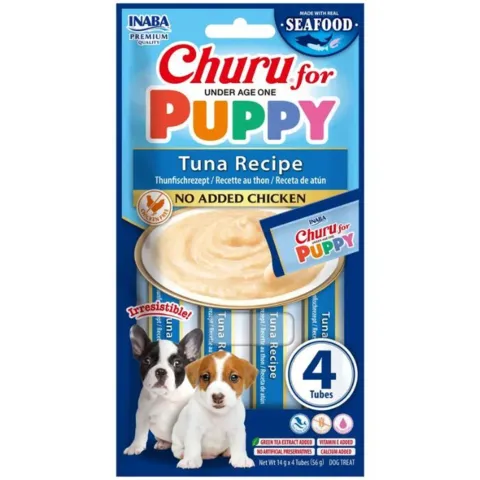 Churu Puppy Treats | Tuna cremet godbid med tun til hvalpe