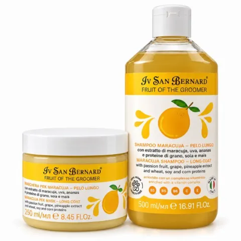 Fruit of The Groomer Maracuja Shampoo 500 ml kan tilkøbesmed pelskur