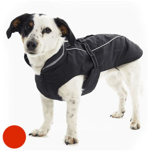 Buster vinterjakke Black Pepper/Red Chili