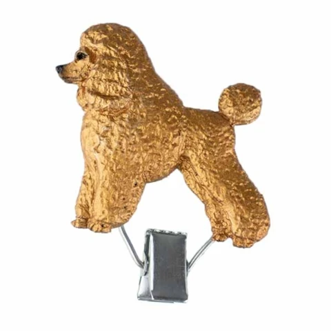 Nummerclips Race: Puddel | abrikos guld