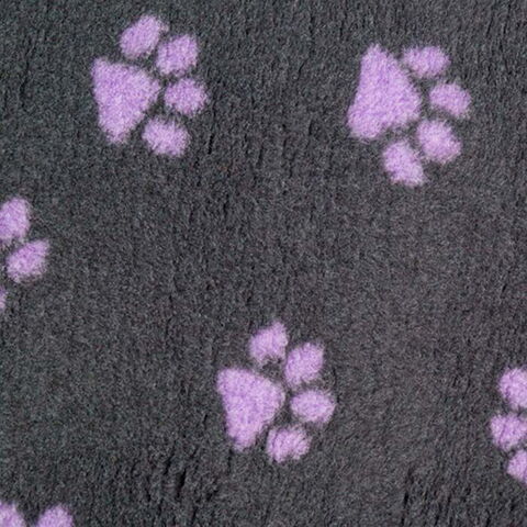Vetbed tæppe | Koksgrå med lilla spor