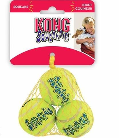 Kong mini tennisbold med squeaker