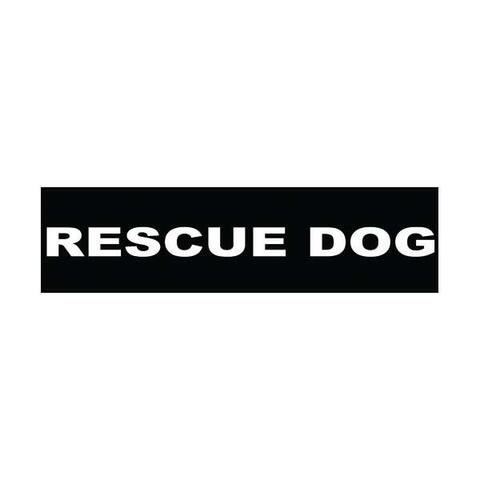 Velcro labels til Julius K9-sele - Rescue Dog | Hundesele