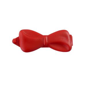 Plast sløjfe spænde |  3 cm - hund | Rød