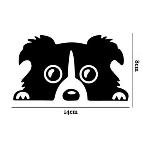 Car Sticker | Hundehoved Sort