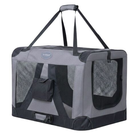 Ollipet Transporttaske | Stilig Graffiti grey transporttaske. Nem at have med på farten.