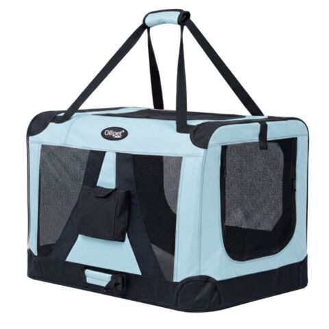 Ollipet Transporttaske | Kær Lyseblå transporttaske som er nem at folde ud og sammen igen