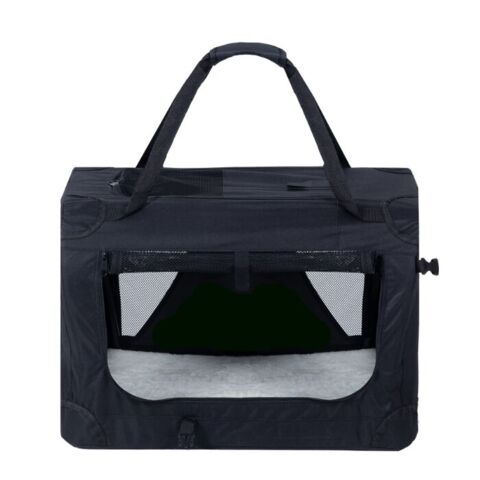 I denne transporttaske til hunde kan de åbnes op flere steder