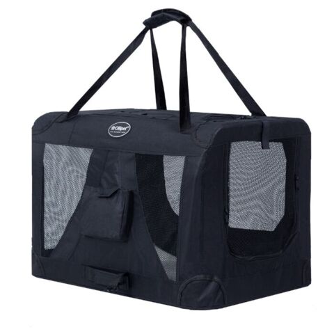 Ollipet Transporttaske | Klassisk Sort. Perfekt i bilen, toget eller bussen