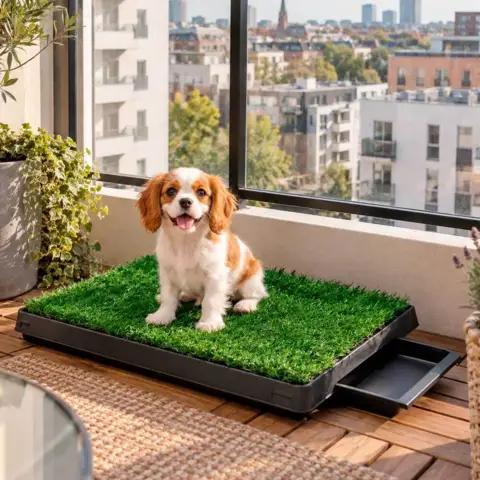Hundetoilet til hvalpen der ikke kan nå at komme ned at tisse
