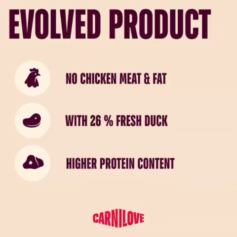 Carnilove Active Duck & Pheasant produktfordele med frisk and og højere proteinindhold