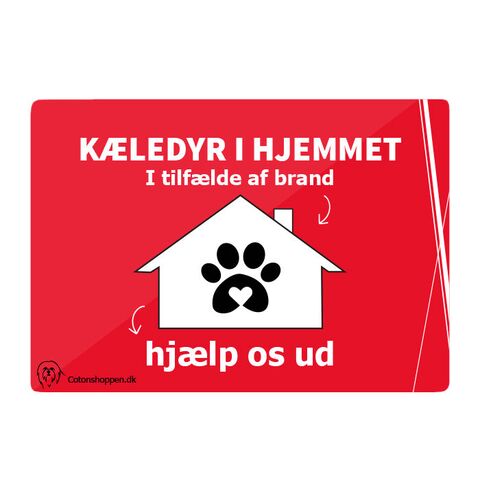Kæledyr i hjemmet  | Sticker | Klistermærke til dit hjem