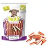Truly Quality Dog Snacks Mini Strips Chicken & Fish 90 g – fedtfattige og 100% naturlige hundegodbidder i små strimler, ideelle som belønning under træning