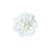 Elastik blomst i silke | Hvid