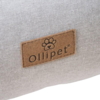 Ollipets stilfulde hundesæde i lækkert design med læderlogo.