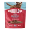 Knasende hundegodbidder fra Carnilove med makrel og hindbær