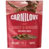 Carnilove Jerky Turkey with Venison bløde hundegodbidder med kalkun og vildt i pose