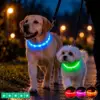 Ollipet Blinkende LED hundehalsbånd er genopladeligt og med 3 forskellige lysindstillinger.