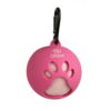 Sød tennisbold til hunde med holder i lyserød med pink holder