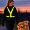 Vest med LED lys til de mørke aftener
