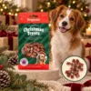 Dogman Christmas Treats med lam og blåbær – lækre julegodbidder til hunde i hyggelige juleomgivelser