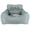 Comfort deluxe autokurv i mint grey med grå pude