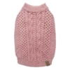 Feminin hundesweater fra Ollipet i farven pudder rosa