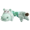 Sjov hundebamse med elastik i midten. Her ses Happy Hippo som er klar til at lege.