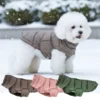 Elegant vinterjakke til små og mellemstore hunde med vatteret fyld
