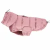 Smuk hundejakke fra Ollipet med broderi og let velcrolukning i Berry breeze