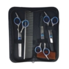 Komplet saksesæt til hundeklip – lige, buet og effilersaks samt kam i praktisk etui