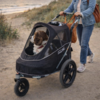 Innopet Sporty hundeklapvogn kan køre på forskelligt terræn