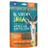 KAROO Wild Training Bites 113g er kornfrie hundegodbidder i praktisk 1 cm størrelse, fremstillet af magert antilopekød med højt proteinindhold og uden kunstige tilsætningsstoffer