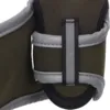 Grøn hundesko med refleksbånd og velcro for sikker og justerbar pasform