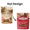 Carnilove Jerky Turkey Rabbit hundegodbidder i nyt design sammenlignet med tidligere emballage
