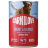Carnilove Dog Can Paté med laks og kalkun i 400g dåse set forfra