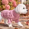 Pompom hundesweater - sød rosa farve