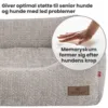 En memoryskum madras kan give optimal støtte til senior hunde
og hunde med led problemer