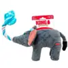 KONG Bendeez Elephant L bøjeligt hundelegetøj med stærk rebkerne og pivelyd