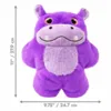 Kong Snuzzles Hippo 28x25x10 cm blød plysbamse til hund