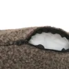 Nordic Paws Edda hundeseng i brun plys, størrelse