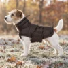 Nordic Paws Jakke Tundra i Espresso – varm hundejakke med blødt fleecefor til små hunderacer.